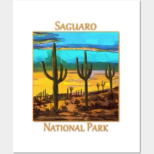 Saguaro from the Saguaro National Park in Arizona Posters and Art